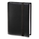 QUO VADIS Agenda TIME AND LIFE Décembre à Décembre + rép., fermeture élastique,16x24 cm Noir