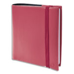 QUO VADIS Agenda TIME AND LIFE Décembre à Décembre + rép., fermeture élastique, format 16x16 cm Rose