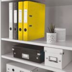 LEITZ Classeur à levier WOW 180°, A4, 8 cm, carton pelliculé, coloris Jaune – Image 3