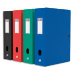 OXFORD Boîte de classement Memphis 24x32cm, en polypropylène 7/10e. Dos 8cm. Assortis tradition