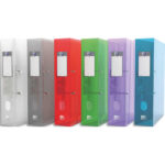 OXFORD Classeur à levier Hawaï, en polypropylène translucide 12/10e. Dos de 7cm, assortis translucide