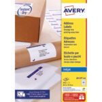 AVERY Boîte de 2400 étiquettes Jet d'encre format 63.5x33,9mm