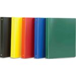 Classeur 26x32cm polypropylène opaque 5/100°. Dos 4cm. 10 coloris