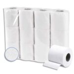 Colis de 48 rouleaux de Papier toilette Extra ouate Blanche recyclée 2 plis, 200 feuilles 247245R
