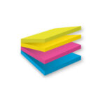 POST-IT Cube de 4 blocs Super Sticky Easy Select 74 feuilles lignées 76 x 76 mm – Image 2