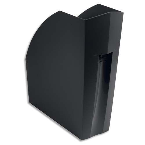 704938_d1.jpg EXACOMPTA Porte-revues ECO BLACK en PP recyclé, dos 11 cm. Dim : H32 x P29,2 cm – Image 1