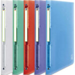OXFORD Classeur 2nd Life 4 anneaux en polypropylène 5/10. Dos 2 cm, format A4. Coloris assortis