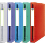 OXFORD Classeur 2nd Life 4 anneaux en polypropylène 8/10. Dos 4cm, format A4+. Coloris assortis