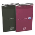 OXFORD Bloc TASK MANAGER spirale couverture carte 140 pages lignées 12,5x20 cm. Coloris assortis