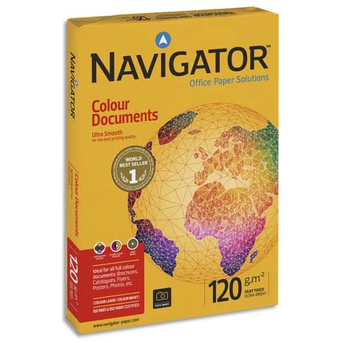 705431_d1-1.jpg NAVIGATOR Ramette 500 feuilles papier extra Blanc Navigator Colour Document A3 120G CIE 169 – Image 1