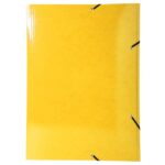 EXACOMPTA Chemise 3 rabats à élastiques Iderama en carte pelliculée 7/10, 600g. Pour format A3. Assortis – Image 4