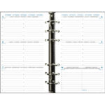 EXACOMPTA Recharge EXATIME 17 horizontale, 10,5x17,2 cm. 16 mois : Sept à Déc, 1 semaine/2 pages