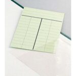 FILMOLUX Fiches bibliothèques / 500 pochettes adhésifs porte fiche 95x135 mm