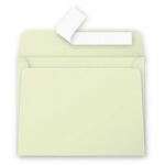 CLAIREFONTAINE Paquet de 20 enveloppes 120g POLLEN 9x14cm. Coloris Vert bourgeon