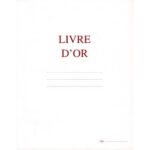 ELVE Livre d'Or format 21x29,7cm Blanc 148 pages. Couverture aspect cuir