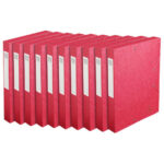 EXACOMPTA Boîte de classement dos 4 cm, en carte lustrée 7/10e coloris Rouge – Image 3