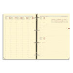 QUO VADIS Recharge Timer format 29, Septembre à Décembre à la verticale papier Ivoire 21x27 cm