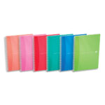 OXFORD Cahier COLOR spiralé 180 pages 5x5 21x29,7. Couverture polypro