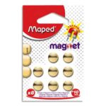 MAPED Blister de 8 aimants diamètre 10 mm coloris Or