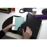 EXACOMPTA Trieur valisette Noir en PP EXACASE 13 compartiments.Dos extensible,onglets personnalisables – Image 3