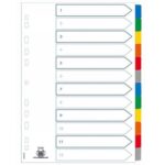 ELBA Intercalaire mensuel 12 touches en carte format a4