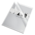 ESSELTE Boîte de 100 pochettes coins en pvc 20/100e incolore 420104