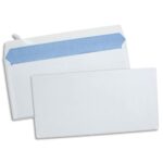 Boîte de 500 enveloppes Blanches 80g DL 110x220 mm auto-adhésives