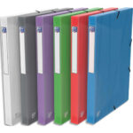 OXFORD Boîte de classement OXFORD Hawaï 24 x 32 cm dos 25 mm en PP assortis