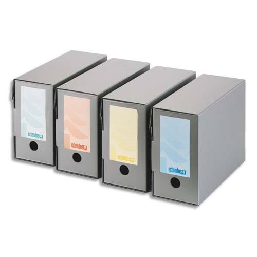 837393_d1.jpg EXTENDOS Lot de 20 boîtes archives dos de 14cm en polypro alvéolé 100% recyclable – Image 1