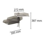 EXACOMPTA Colonne rotative de 3 corbeilles à courrier en polystyrène Gris - Dim L27,2 x H38,5 x P39,5 cm – Image 2