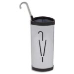 ALBA Porte parapluies triangulaire Gris métallisé