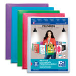 OXFORD Protège-documents personnalisable Polyvision 160 vues, 80 pochettes. En polypropylène. Assortis