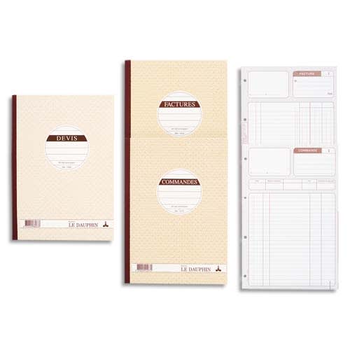 852683_d1-1.jpg LE DAUPHIN Manifold autocopiant bon de livraison 21x21cm 50 feuillets dupli – Image 1