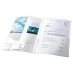 ESSELTE Sachet 5 chemises double poche incolore en PP 18/100e. 2 pochettes feuilles A4 ou 1 feuille A3.