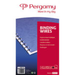 PERGAMY Boîte de 100 peignes anneaux métalliques, 34 boucles 7.9mm Noir 900116