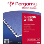 PERGAMY Boîte de 100 peignes anneaux métalliques, 34 boucles 12.7mm Noir 900123