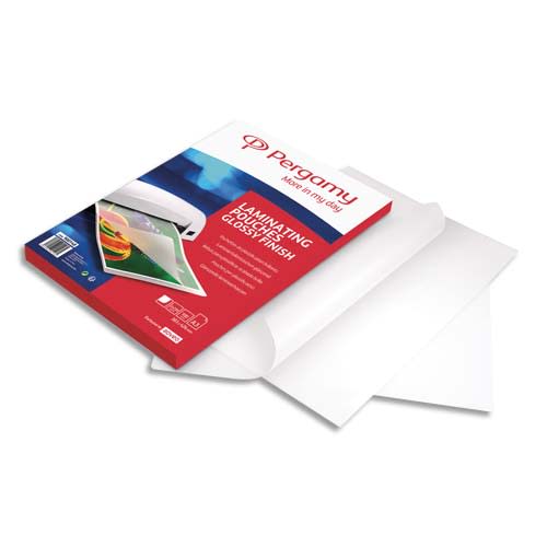 900148_d1.jpg PERGAMY Boîte de 100 pochettes de plastification 2x250 microns A3 900148 – Image 1