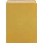 PERGAMY Boîte de 250 pochettes kraft Brun 90g 24 260x330 mm auto-adhésives