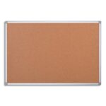 PERGAMY Tableau en Liège, cadre aluminium, Format : L60 x H45 cm