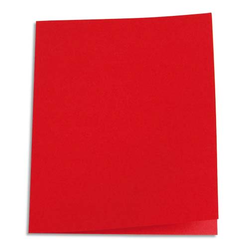 903202_d1.jpg PERGAMY Paquet de 100 chemises carte 170 grammes coloris Rouge – Image 1