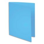 PERGAMY Paquet de 100 chemises carte 170 grammes coloris Bleu Turquoise