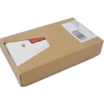 Boîte de 250 Pochettes d'expédition document ci-inclus - Format DL : 225 x 115 mm transparent