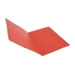 EXACOMPTA Chemise simple à élastique en carte lustrée 355g. Format 24x32cm. Coloris Rouge – Image 4