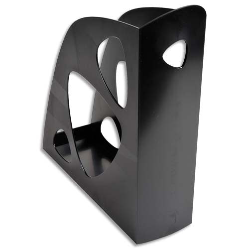 962324_d1.jpg Porte-revues ECO en polystyrène, Noir - Dos 7,7 cm, H25,7 x P24,8 cm – Image 1