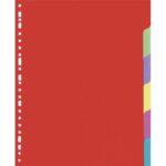 Jeu d'intercalaires 6 positions en carte recyclée