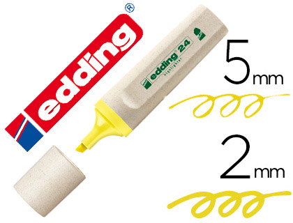 Surligneur edding ecoline coloris jaune fluo