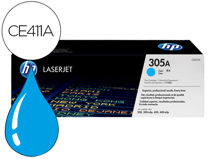 Toner laser original hp 305a 2600 p cyan