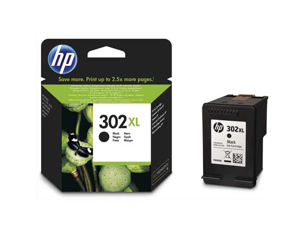 Cartouche d'encre original hp 302xl 480 p noir