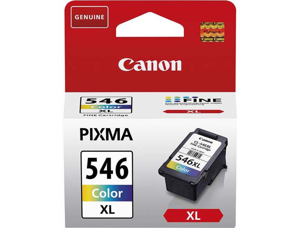 Cartouche d'encre original canon pg-546xl 300 p cyan/magenta/jaune
