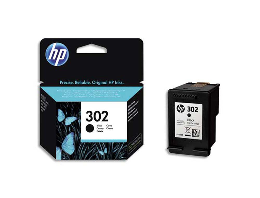 Cartouche d'encre original hp 302 190 p noir